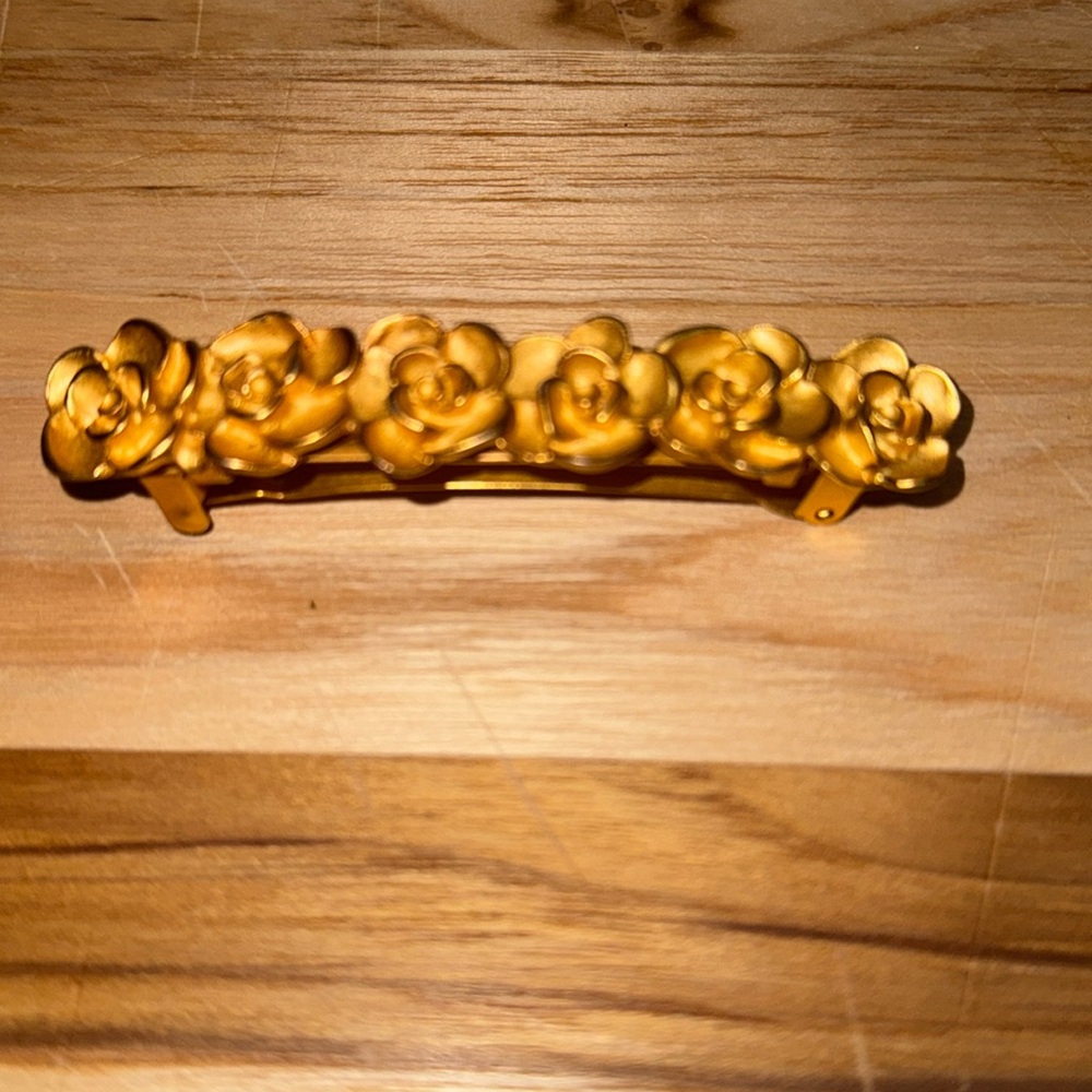 Vintage Anne Klein roses  Barrette Clip New